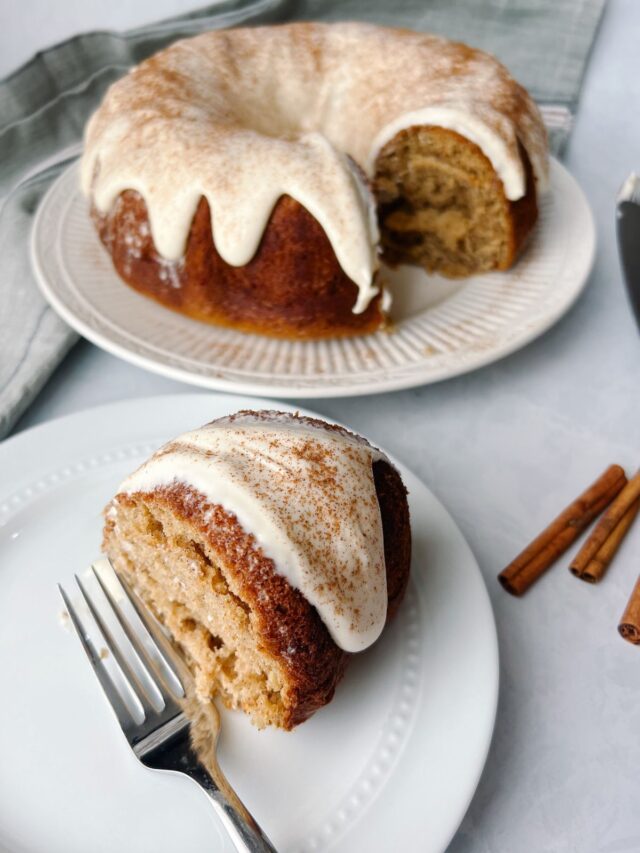 Spice Bundt Cake with Caramel Cream Cheese Frosting