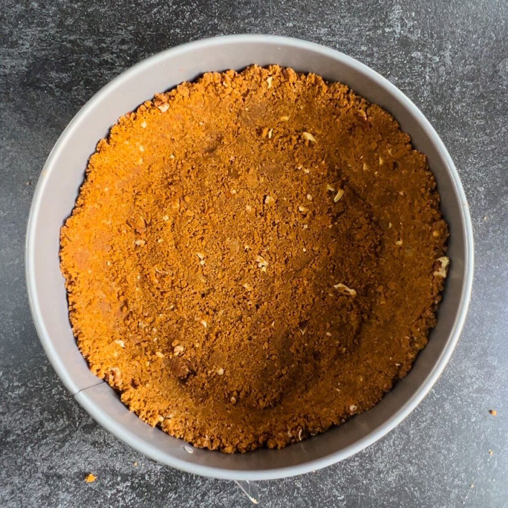 Turtle Crust Turtle Cheesecake with Biscoff Cookie Crust - Bake With Jamie
