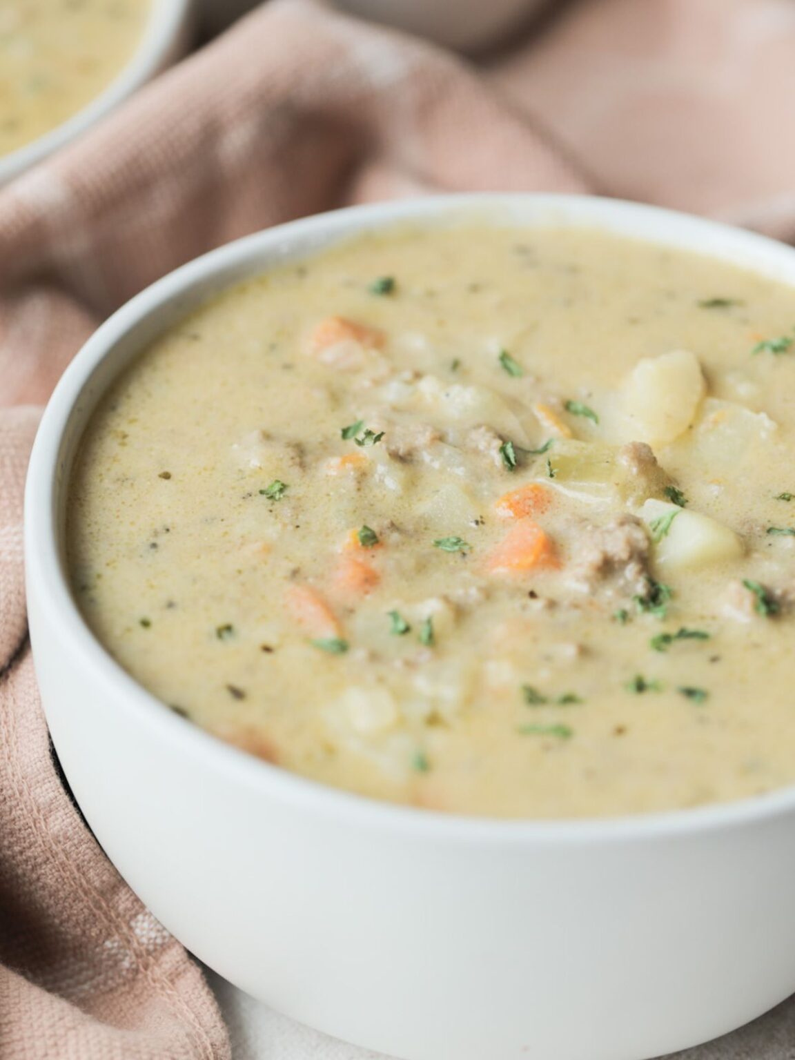 Cheeseburger Soup Bake With Jamie