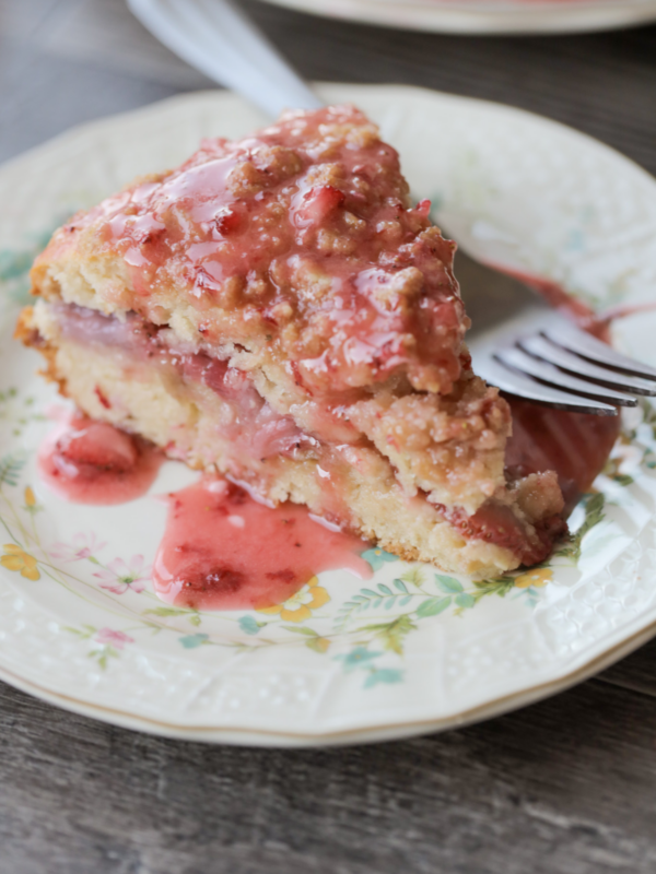 Sourdough Strawberry Coffee Cake (with browned butter!) - Bake With Jamie